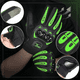 thumbnail image 5 of Guantes Protección Para Moto Pantalla Táctil Antideslizante Negro/Verde  talla M, 5 of 5