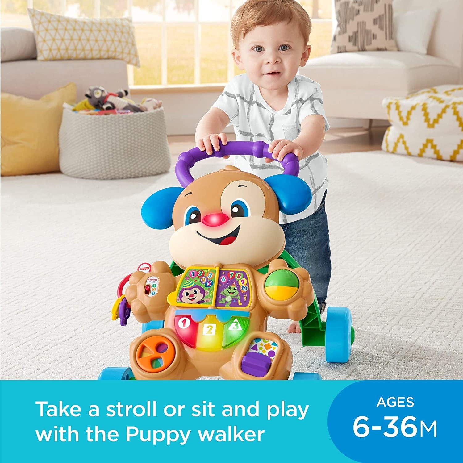 Fisher Price Laugh yamp Learn Smart Stages Aprende con Pupp Fisher Price Fisher Price Walmart en linea