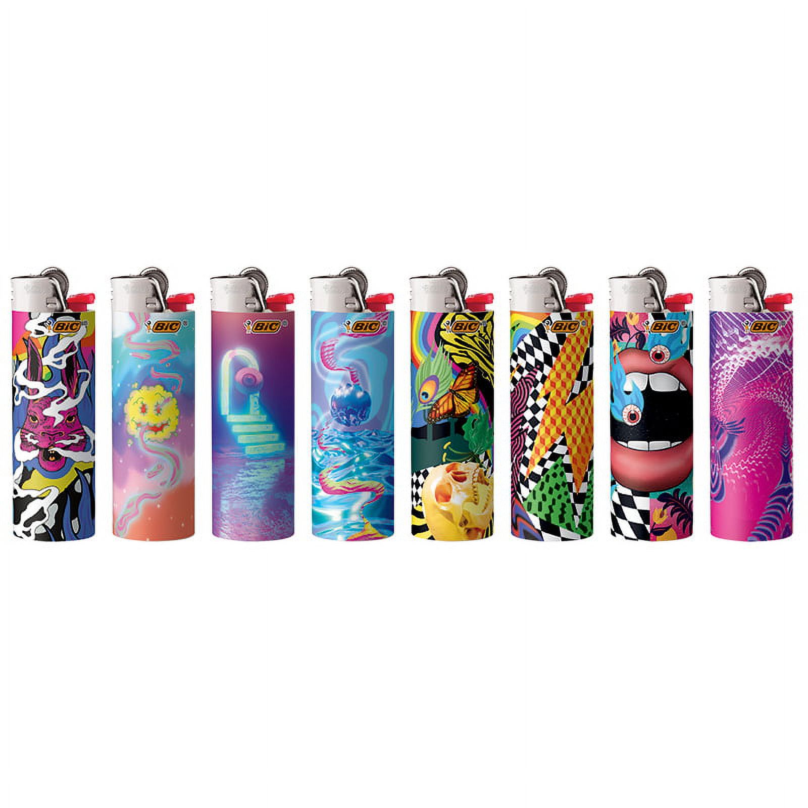 BIC Special Edition Prismatic Series Lighters, Set of 8 Lighters