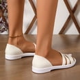 thumbnail image 4 of PU Leather Three-Strap Sandals, 4 of 9