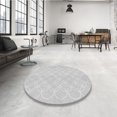thumbnail image 4 of Ahgly Company Machine Washable Indoor Square Transitional Platinum Gray Area Rugs, 4' Square, 4 of 7