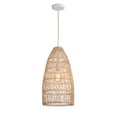 thumbnail image 3 of Warehouse of Tiffany Rattan Cage Basket 1-Light Eren Cream Pendant Light, 3 of 5