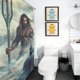 thumbnail image 5 of Cortina de ducha impermeable Aquaman Boston And The Submarine, ligera y lavable a máquina, para decoración de baño, 60 x 72 pulgadas (152 x 183 cm), 5 of 8