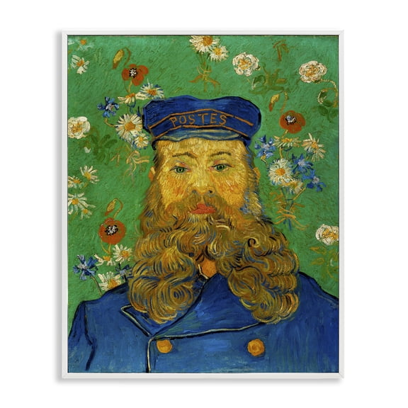 Stupell Industries Transitional Portrait Of Joseph Roulin Van Gogh White Framed Giclee Art, 16 x 20, by one1000paintings