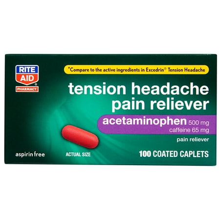(Exp feb 2028) Tension Headache Aspirin-Free / Acetaminophen, Caffeine / TABLET, FILM COATED