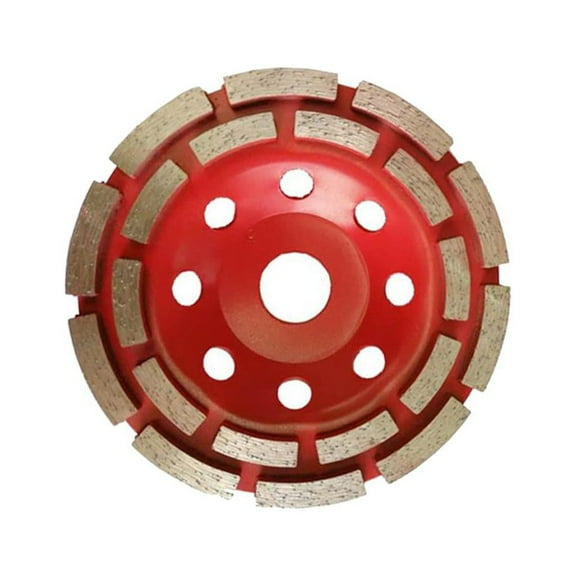 5 / 6/ 7 Double Row Diamond Grinding Wheel Cup Disc Concrete Granite , 5 Inch