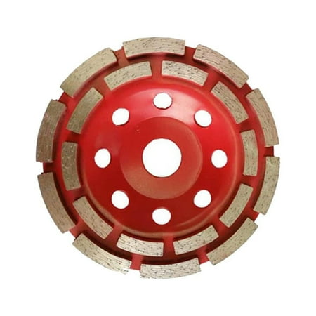 

5 / 6/ 7 Double Row Diamond Grinding Wheel Cup Disc Concrete Granite 5 Inch