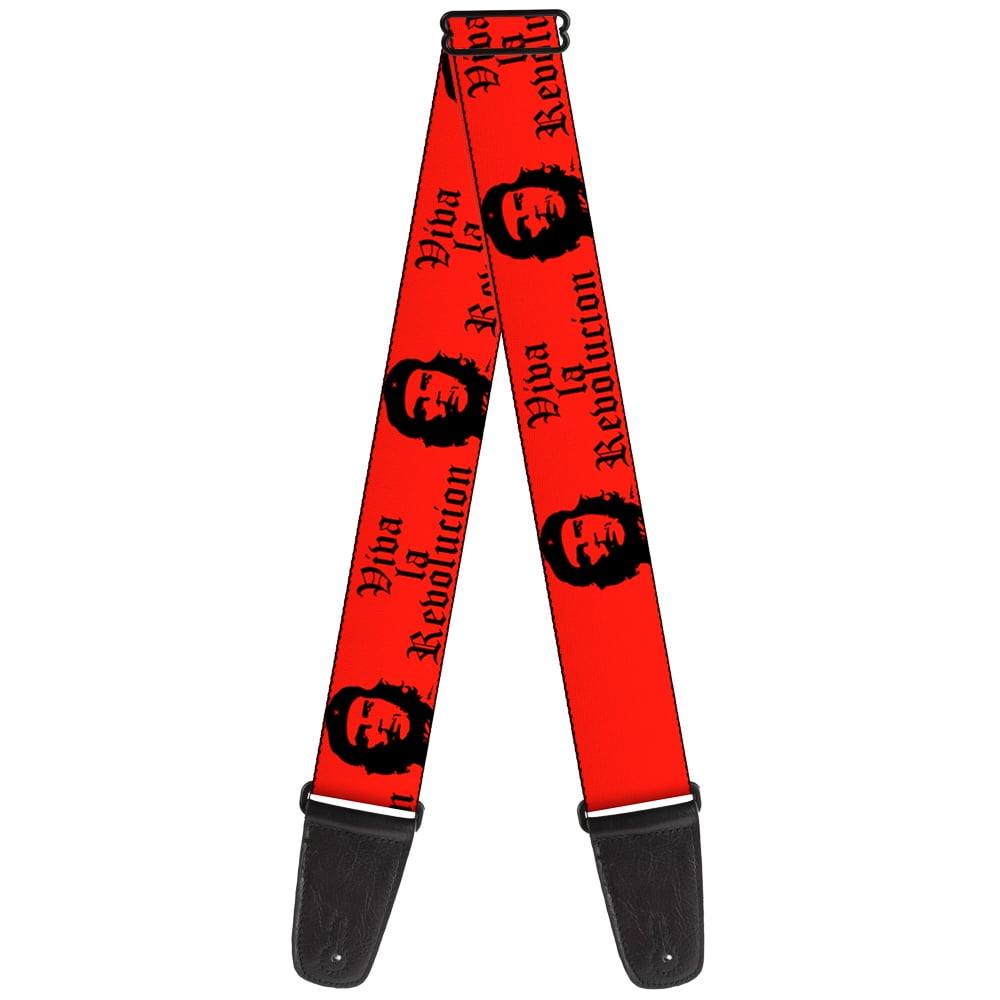 Buckle-Down Guitar Strap, Che Red Black, 2 Inches Wide