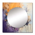thumbnail image 2 of Designart "composition Impressions V" Abstract Collages Square Mirror For Wall Decor - Large Yellow Square Printed Wall Mirror Art - Square Transitional Mirror - Wall Mounted Square Large Mirror, 2 of 5