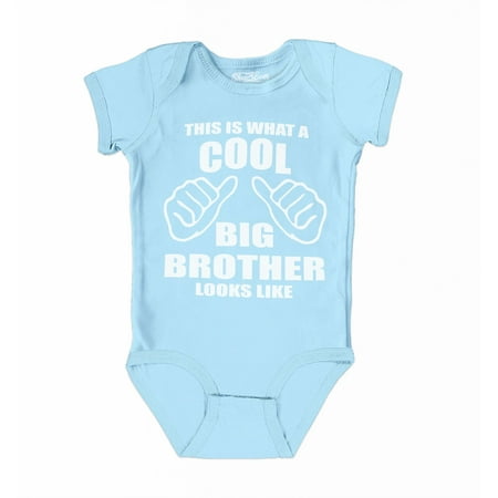 

Shop4Ever Cool Big Brother Baby s Bodysuit Infant Cotton Romper 18 Months Light Blue