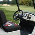 thumbnail image 3 of Uorisanigo Universal Golf Cart Seat Covers Kit, American Flag Bald Eagle Front Rear Seat Covers Fits for EZGO TXT/RXV, Club Car 2 Passenger Seats, Easy to Install, 3 of 7
