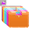 Multicolor, variant on PLPPYFS Binder Pocket 8 Pack Plastic Envelopes Binder Folders 3 Holes Expandable Binder Folders for 2/3 Ring Document Pouch for Office Home