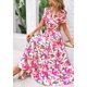 thumbnail image 5 of Vestido largo PRETTYGARDEN para mujer con estampado floral bohemio de verano, 5 of 9