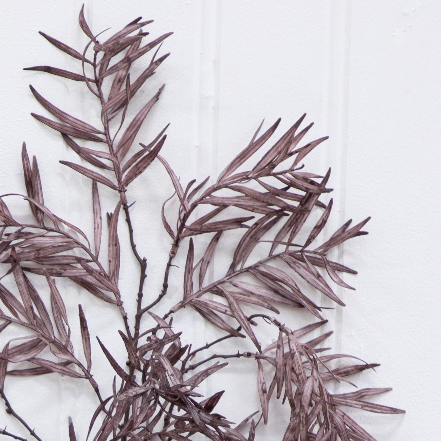 (2 pack) Better Homes & Gardens 34 in Artificial Indoor Dried-Look Purple Fern Stem
