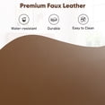 thumbnail image 4 of Frostbloom Queen Size Bed Frame with Upholstered Faux Leather Adjustable Headboard, Platform bed, Dark Brown, 4 of 8