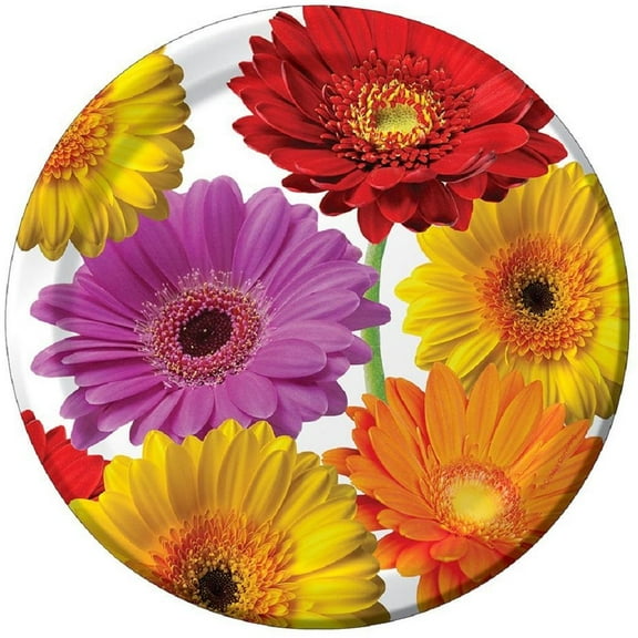 Floral 'Flower Fantasy' Large Paper Plates (8ct)
