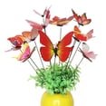 thumbnail image 3 of Estacas de Mariposa Colorida Caprichosa 24x Decoraciones de Bonsai Flor de Maceta, 3 of 8