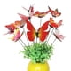 thumbnail image 1 of 12 Piezas de Decoración de Jardín de Mariposas Plástico + Herramienta de sanía de Jardín de Bricoje rojo Macarena Sembradora de mariposas Estacas Decoración, 1 of 6