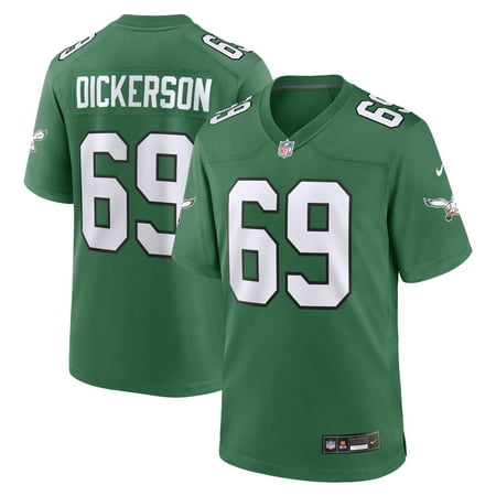 Men's Nike Landon Dickerson Kelly Green Philadelphia Eagles Alternate Game Jersey