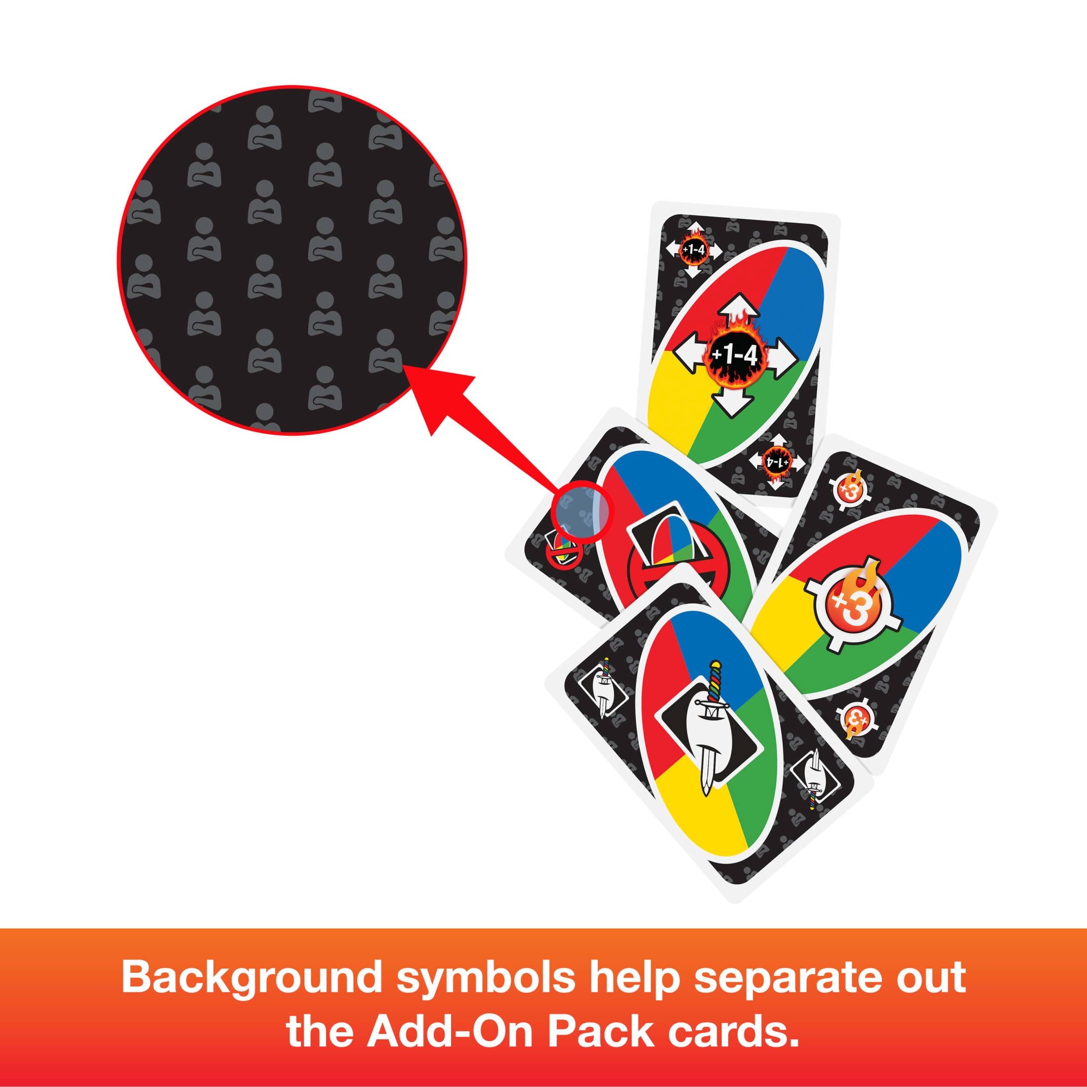 UNO Add-on Packs Card Game Frenemies Pack for Kids, Family Nights, Travel, Camping & Parties