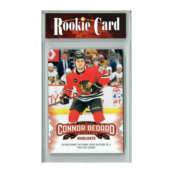 Certified Mint 2023 Upper Deck Connor Bedard Collection #14 Makes Home Debut Rookie Card