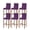Multicolor, variant on Pure Dark Purple Bar Stool Covers Set of 6, Simple Solid Color Stretch Washable Bar Chair Covers with Backs, Removable Pub Counter Height Chair Cover for Kitchen Dining Room Cafe