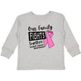 thumbnail image 3 of Inktastic Our Family Fights Together Breast Cancer Awareness Boys or Girls Long Sleeve Toddler T-Shirt, 3 of 5