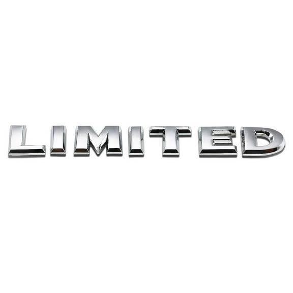 DNA Motoring EM-L-LIMITED-SL Metal Emblem Decal Logo Trim Badge "Limited" (Silver)