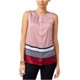 thumbnail image 1 of Blusa Tommy Hilfiger estampada con botones para mujer rojo extragrande, 1 of 1