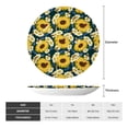thumbnail image 2 of Yiaed Insects Of Flowers Print Bone China Decorative Plate Ceramic Dinner Plates Art Crafts with Display Stand-7in, 2 of 6
