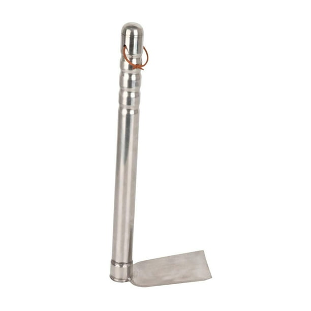 Herramienta manual de acero inoxidable para jardín, herramienta de cultivo, 15,1 pulgadas de largo, multifuncional. Azada