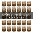 thumbnail image 5 of Wood Florals Wedding Signs Bundle Set for Ceremony, Reception Signage, Includes Cards  Gifts, Reserved, Mr.  Mrs., Memorial, Guestbook, Favors Signs, 8.5 x 11, 30-Pack, 5 of 8