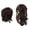 Brown2, variant on Wig & Extensions Messy Bun Hair Piece With Bendable Wire 8 Inch Clip For Women Straight Hair Bun & Ponytail Extension Clip In Ponytail End