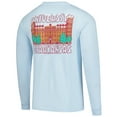 thumbnail image 3 of Men's Image One Light Blue Arkansas Razorbacks Frosted Dreams Comfort Colors Long Sleeve T-Shirt, 3 of 3