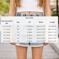 thumbnail image 3 of Girls Denim Shorts Summer Trendy Cute Casual Trendy Pants Elastic Waist Ruched Lace Patchwork Short Jeans (7 Years, Blue), 3 of 9
