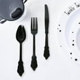 thumbnail image 1 of maskred Eco-Friendly Durable Plastic Forks Spoons and for Party Decor Silverware Black 18.5cm 1Set, 1 of 6