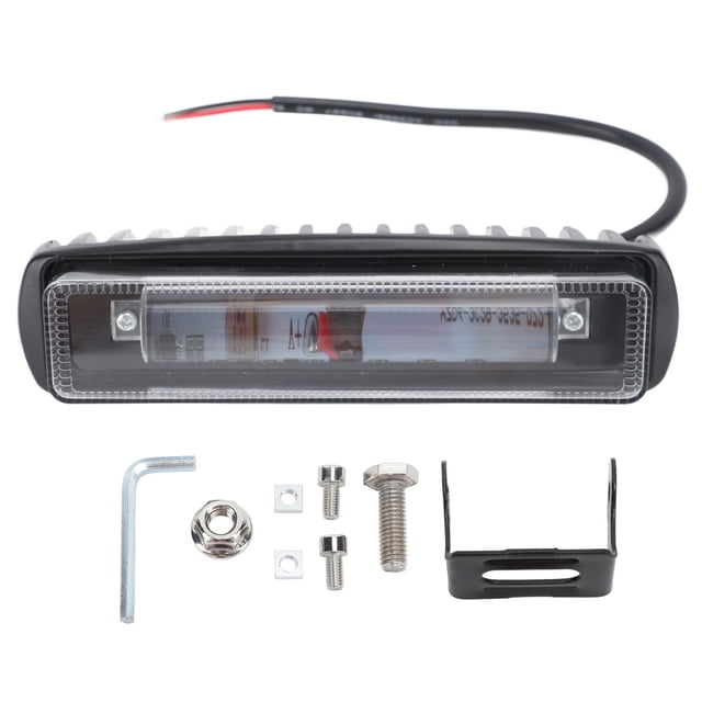Luz LED de seguridad para montacargas, de aleación de aluminio, roja, de 12 a 80 V CC, luz de zona lateral para almacenes de camiones y sitios de construcción