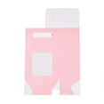 thumbnail image 4 of Paper Gift Storage Boxes with Visible Window Packaging Carton Boxes Hot Pink 13.5x7.9x19.5cm, 4 of 4