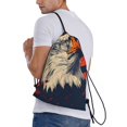 thumbnail image 2 of Bingfone American Bald Eagle A Drawstrings Backpacks Bags for Men Women Gym Drawstrings Bag-Small, 2 of 8
