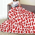 thumbnail image 6 of Pofeuu Canada Print Ultra-Soft Micro Fleece Blanket,for Bed Or Sofa,All Season Throw Blankets Flannel Blanket-60"x50", 6 of 7