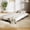 Twin Roll-Out Trundle black, variant on Twin Size Daybed,Sofa Bed Frame with Metal Steel Slat Support, Heavy Duty Metal Bed Frame, Space Saving, Easy Assembly, Heavy Duty Steel Slats Support Sofa BedFrame for Small Spaces, Living Room
