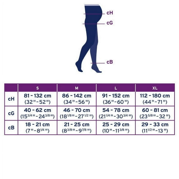 Jobst Opaque Closed Toe Maternity Pantyhose - 20-30 mmHg Cranberry Small