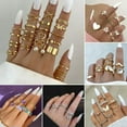 thumbnail image 3 of GKNET 2024 Fashion Women Boho Retro Color Silver Finger Knuckle Rings Set Delicate Jewelry Gift-6pcs Korean, 3 of 8