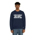 thumbnail image 3 of Fabulous but Don't Touch Hair Unisex Sweatshirt S-3XL Natural Hair Pride, 3 of 5