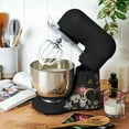 thumbnail image 4 of Beautiful 3.5 Qt Stand Mixer with Flat Beater, Dough Hook, Balloon Whisk, Wildflower Black Sesame by Drew Barrymore, 4 of 22