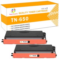 Toner H-Party 2-Pack Compatible Toner Cartridge for Brother TN-650 HL-5340D 5340DRT 5340DL 5350DNLT 5370DW 5380DN, DCP-8085DN 8380DN 8480DN 8890DW 8880DN, MFC-8380DN 8480DN 8680DN 8690DW 8890DW Black