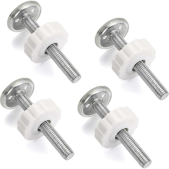 M10(10mm/0.39") Gate Adapter 4PCS Gate Threaded Spindle Rod Accessory Pressure Gate Replacement Parts Screw Mounted Bolts Kit for Pets Gates Stair Rai