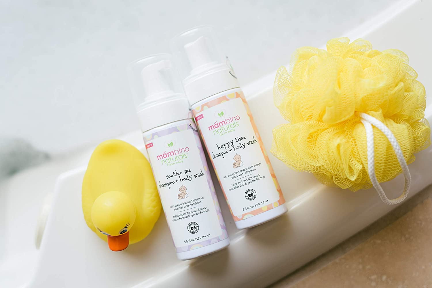 Mambino Organics Soothe Me Shampoo and Body Wash – All-Natural for Baby, Kids, Adult Sensitive Skin, 5.5 Fluid Ounces (3 Pack)