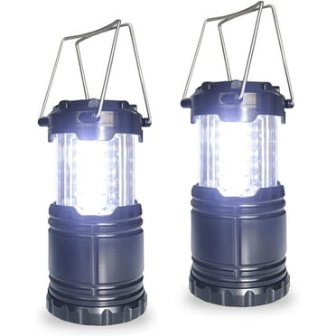 LED Collapsible Camping Lantern 2-Packs, Super Bright, Battery Powered Camping Light, IPX4 Water Resistant, Portable Emergency Lights for Power Outage, Hurricane, Storms