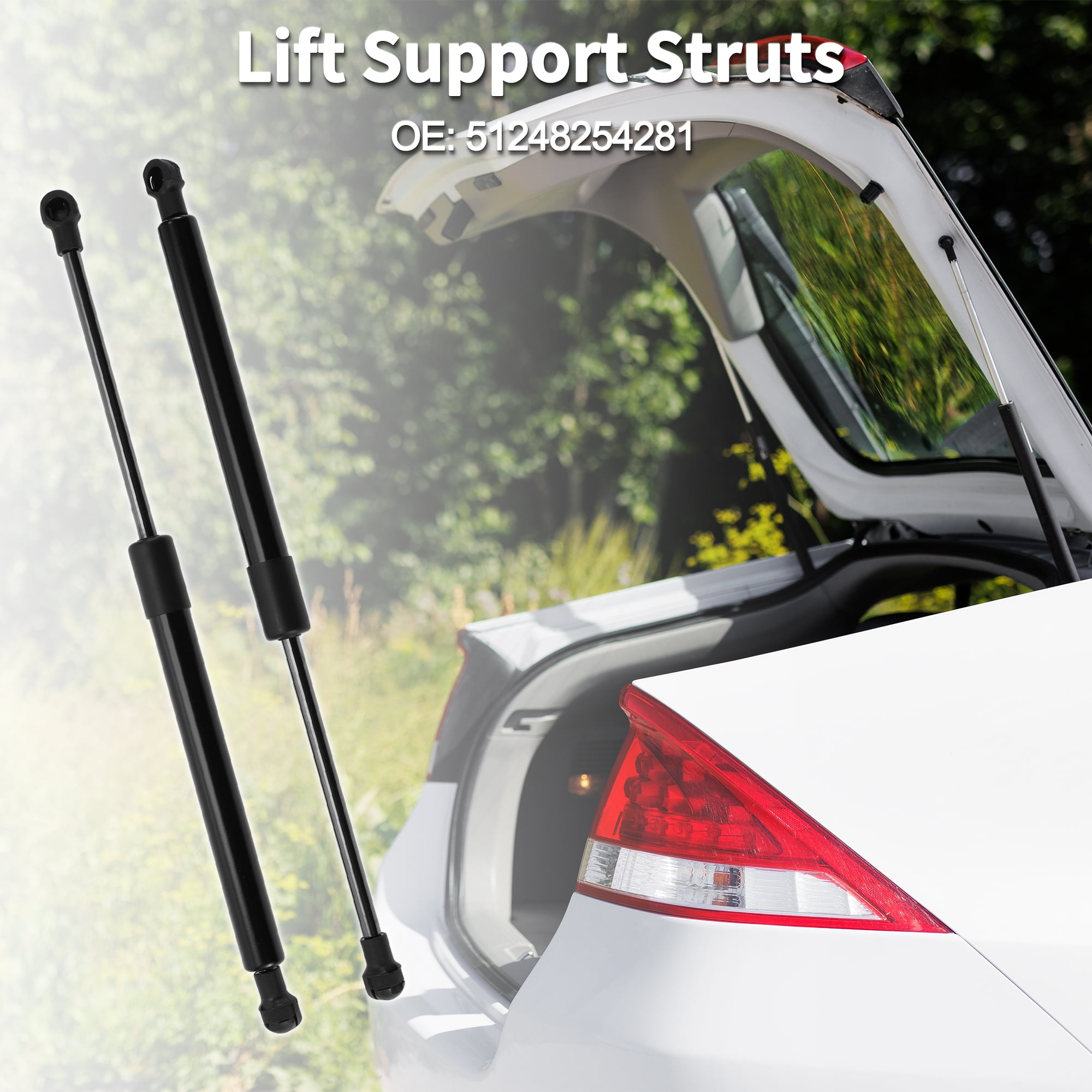 Unique Bargains 2Pcs Rear Hatch Lift Supports for BMW E46 323i 325i 328i 330i M3